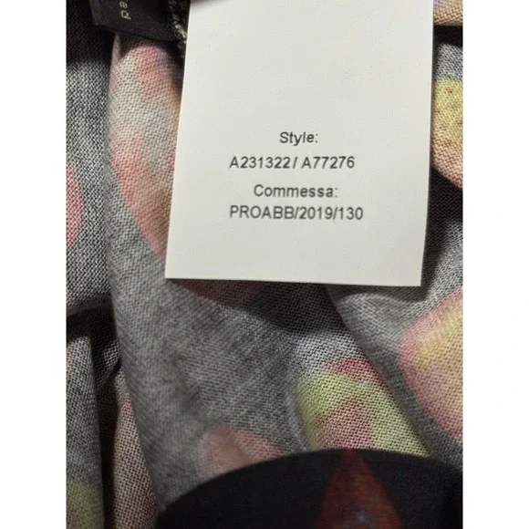 sz XSNEW $650 VERSACE Mens Black Cotton ‎ HEART RUNWAY PRINT Crew Neck T-SHIRT
